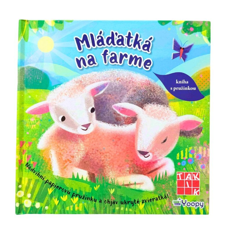Mláďatká na farme - kniha s pružinkou