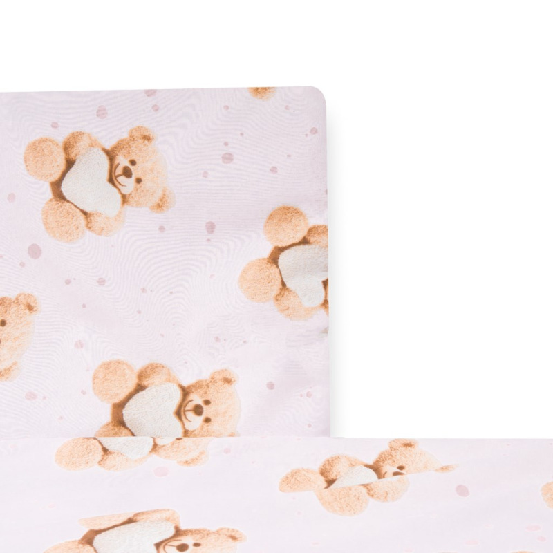 2-dielne posteľné obliečky New Baby Love Teddy Bear 90/120 cm pink 1