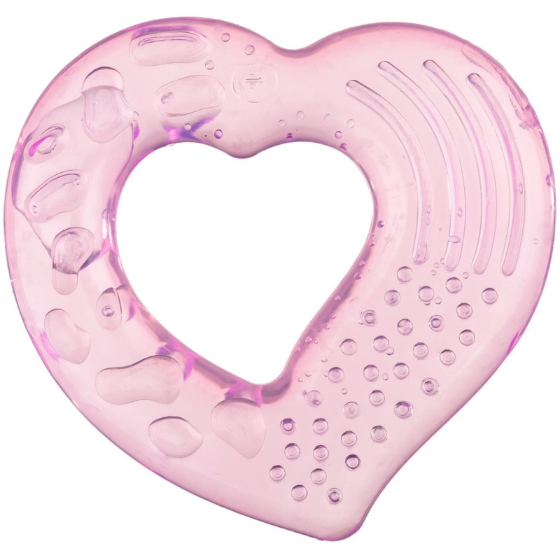 Chladiace hryzátko Akuku srdiečko ružové