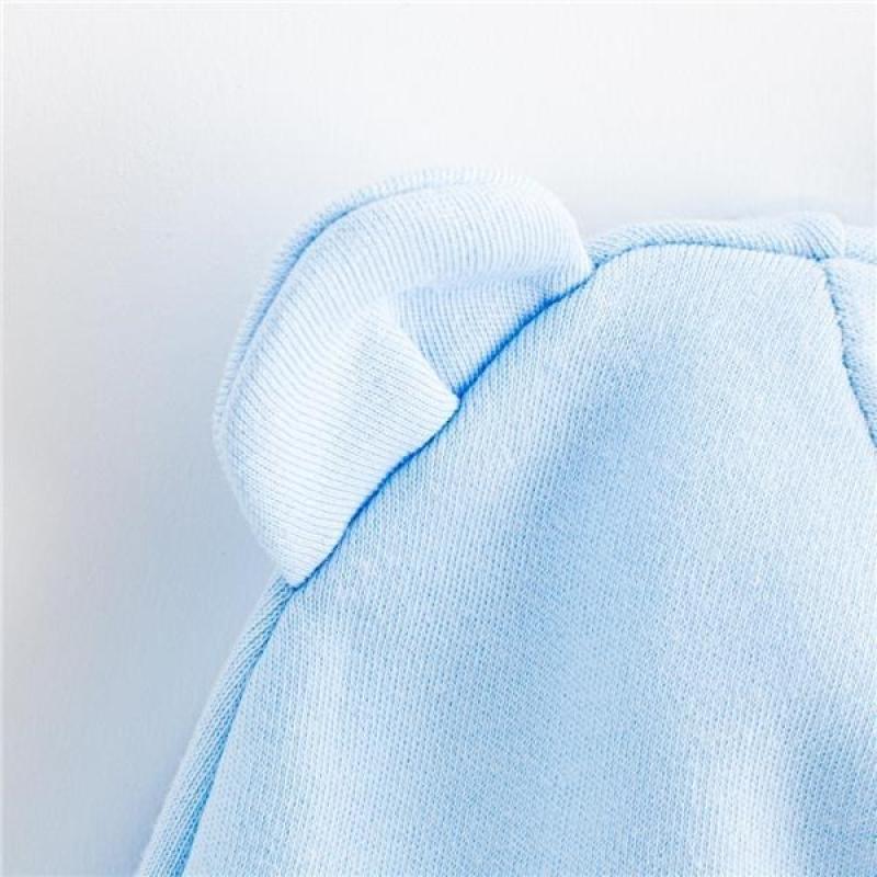 Dojčenská bavlnená čiapočka New Baby Kids modrá 68 (4-6m)