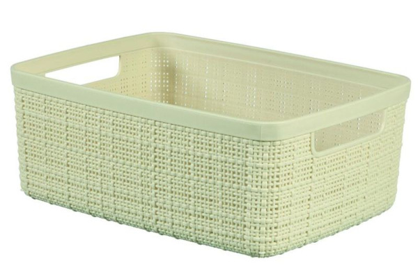 Kôš Curver® JUTE S 4,5 lit., krémový, 27x20x11 cm