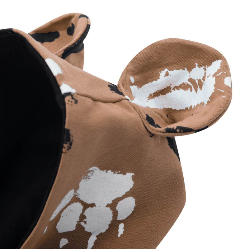 Dojčenský bavlnený overal s kapucňou a uškami New Baby labka horčicový 62 (3-6m) 4