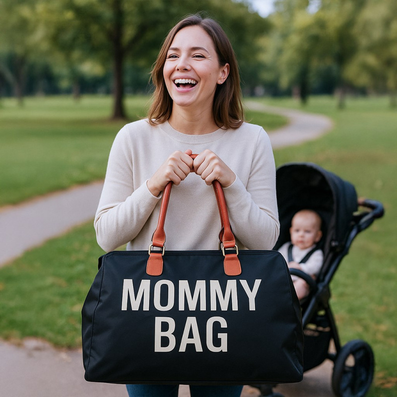 Taška pre mamičku Mommy Bag čierna 2
