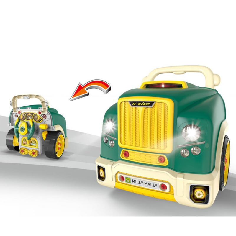 Realistický model prednej časti auta s otváracou kapotou Milly Mally N-GINE green 5