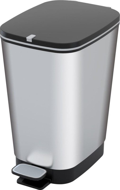 Kôš KIS Chic Bin M Steel, 25 lit., 40,5x26,5x45 cm, na odpad, s pedálom
