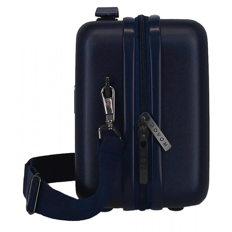 MOVOM Wood Navy Blue, Cestovný kozmetický príručný kufrík, 21x29x15cm, 9L, 5313964 1