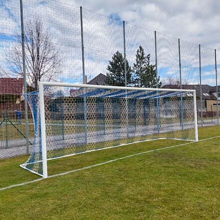 Football HEX M120 futbalová sieť biela-modrá 1