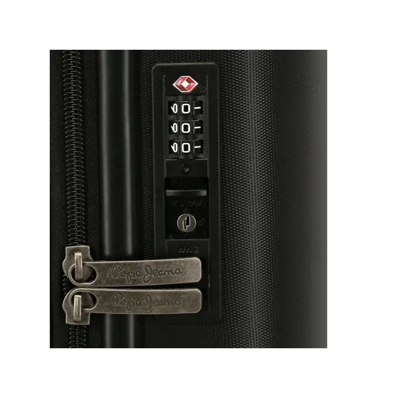 PEPE JEANS Highlight Negro, Sada luxusných ABS cestovných kufrov 70cm/55cm, 7689521 3