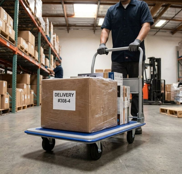 Vozík Handtruck PH308, plošinový, prepravný, oceľový, max. 300 kg 1