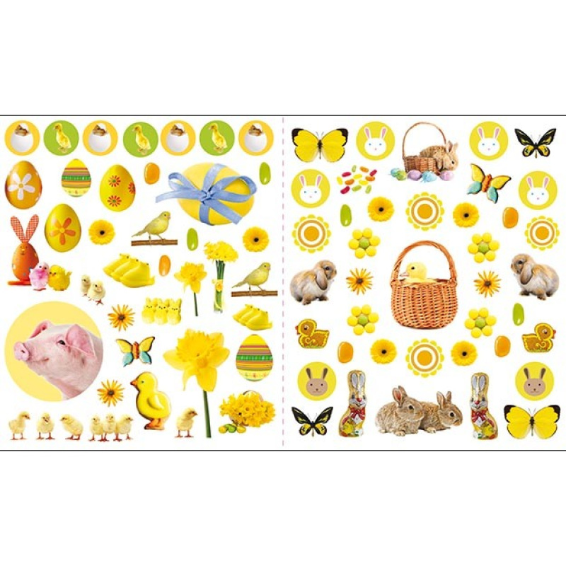 400 samolepiek Veľká noc 1