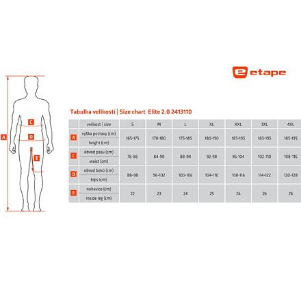 Etape Elite 2.0 pánske cyklistické nohavice veľ. XXXL 1