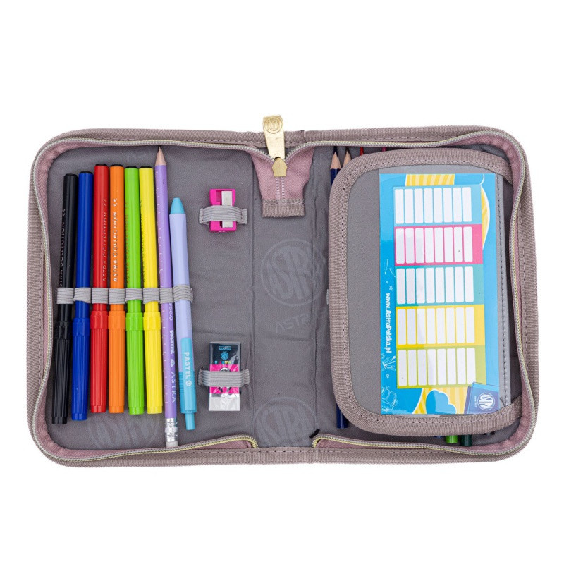 Vyklápací peračník s náplňou AstraBAG FLUFFY KITTY, AC11, 503024080 3