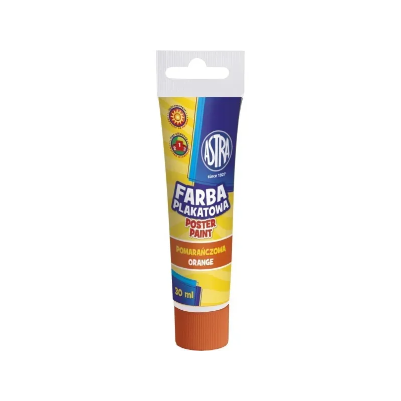 ASTRA Temperová farba v tube 30ml ORANŽOVÁ, 301107001