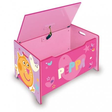 ARDITEX Detský drevený nábytok 2v1 PEPPA PIG Lavica / Box na hračky, PP13985