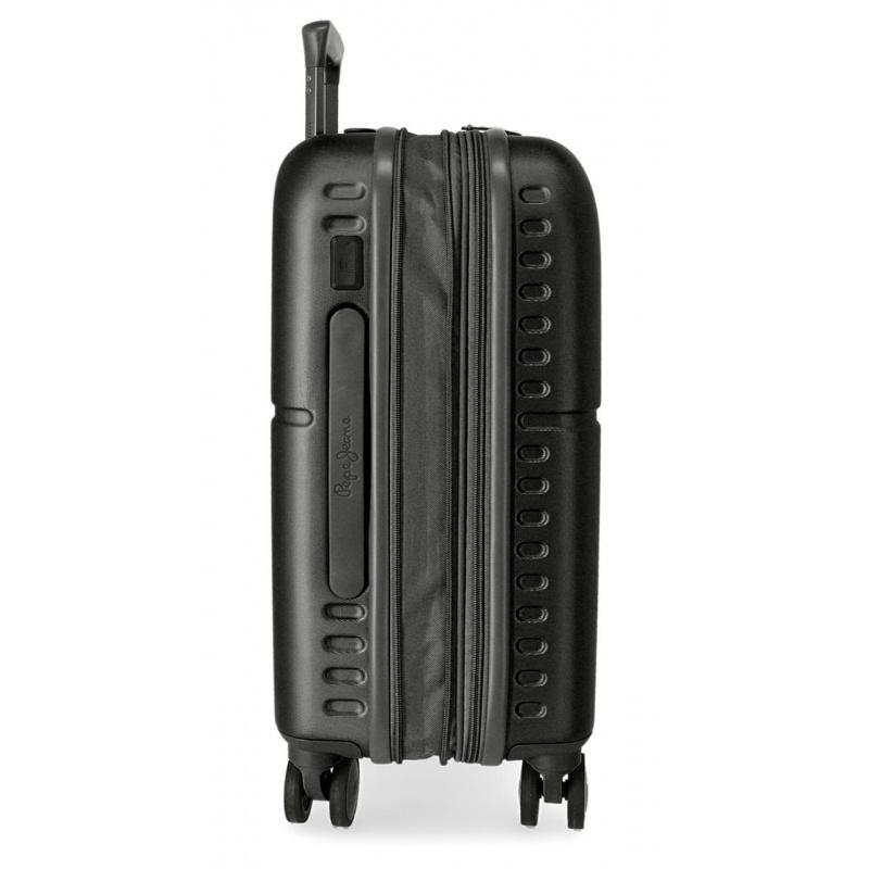PEPE JEANS Highlight Negro, ABS Cestovný kufor, 55x40x20cm, 37L, 7688621 (small exp.) 8