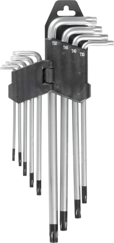 Sada kľúčov Strend Pro HK0259, 9 dielna, T10-T50, Torx, zástrčná 1