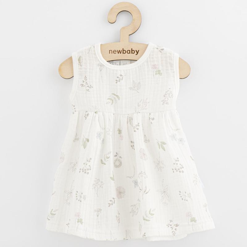 Dojčenské mušelínové šaty New Baby Zoe 80 (9-12m)