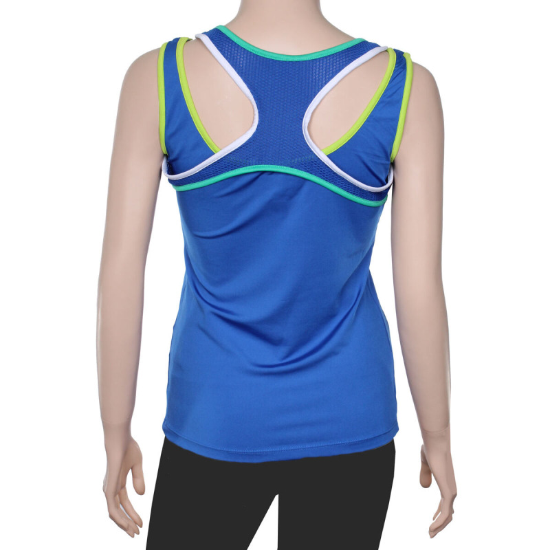 Taped Tank Top dámske tielko modro-biela 1