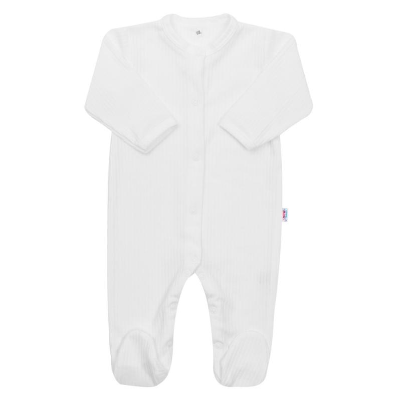 Dojčenský bavlnený overal New Baby Practical biely chlapec 92 (18-24m)