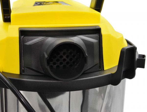 Vysávač priemyselný na sucho a na mokro 25l, so zásuvkou + príslušenstvo, 1.800 W, GEKO 7
