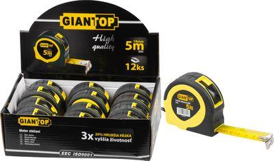 Meter GIANT CR-82 CE, 5 m, 19 mm, zvinovací, stáčací, Sellbox 12 ks