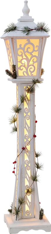 Dekorácia MagicHome Vianoce, lampa, teplá biela, 20x20x120 cm, 3xAA