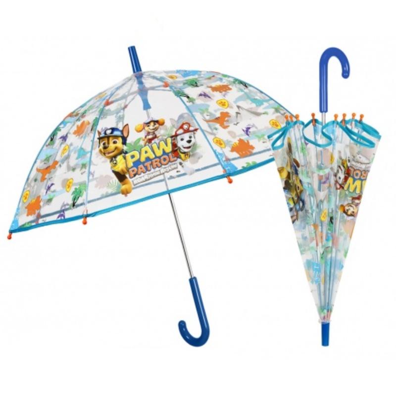 PERLETTI Detský dáždnik Paw Patrol Transparent, 75155