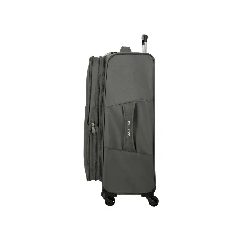 Textilný cestovný kufor ROLL ROAD ROYCE Grey / Sivý, 66x43x26cm, 64L, 5019222 (medium) 4