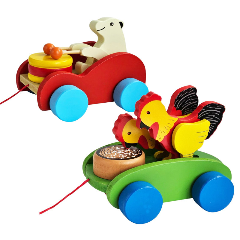 Drevené zvieratko na ťahanie