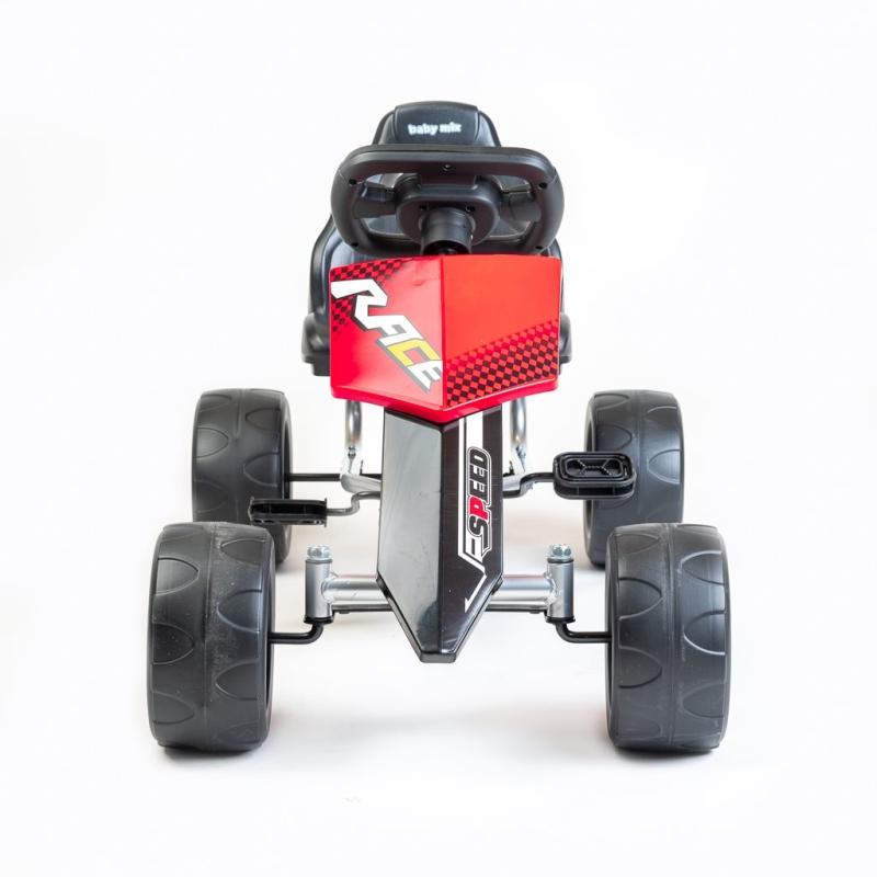 Detská šliapacia motokára Go-kart Baby Mix Speedy červená