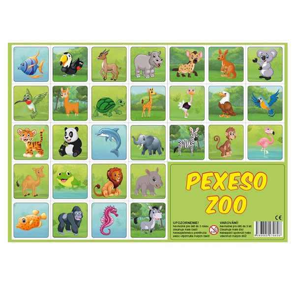 Pexeso ZOO kreslené 1