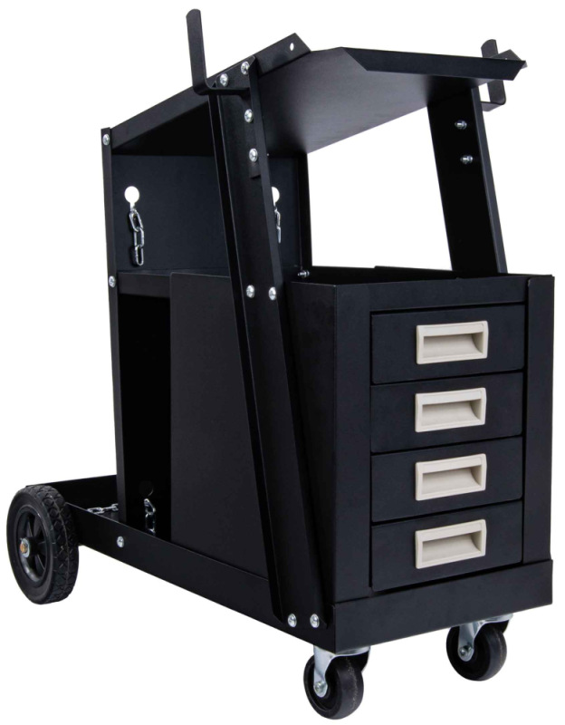 Mobilný vozík pre zváračov, 4 zásuvky, GEKO 19