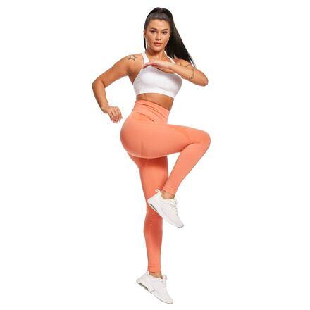Yoga Shark fitness legíny oranžová 3
