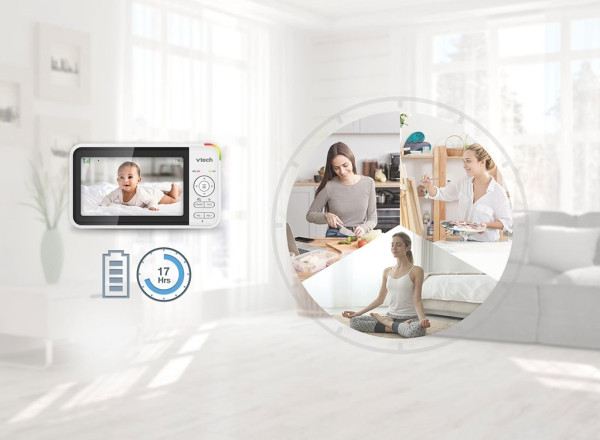 Video opatrovateľka LED+Kamera Vtech BM5550 Sovička 3