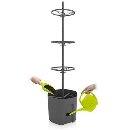 Plastkon Tomato kvetináč na paradajky 29 cm antracitová 3