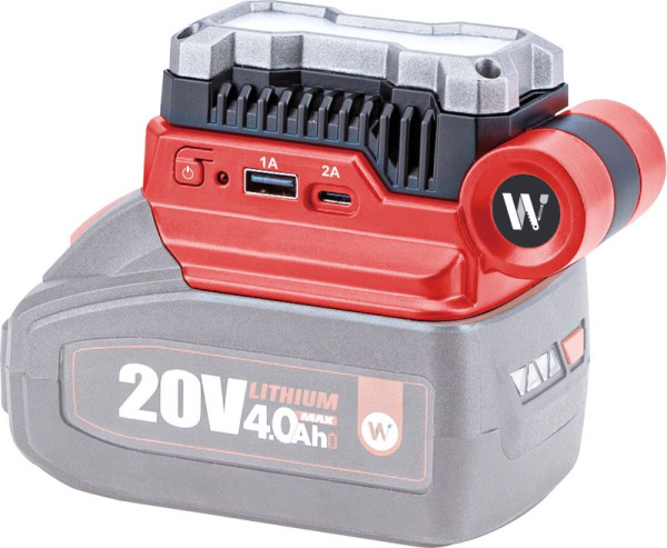 Svietidlo Worcraft CUA-S20Li ShareSYS, USB adaptér, 20V, Li-ion, 400 lm, 5w 4