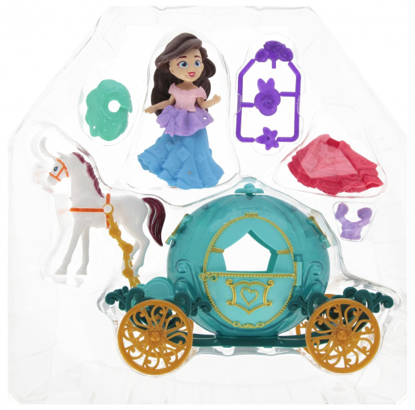 Obliekacia bábika princezná s kočom a doplnkami 1