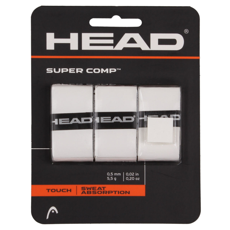 Super Comp overgrip omotávka tl. 0,5 mm biela