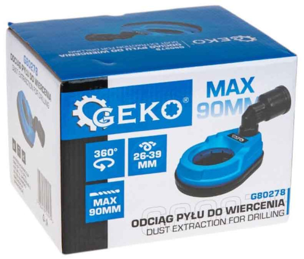Odsávač prachu pri vŕtaní otvor 90 mm, GEKO 6
