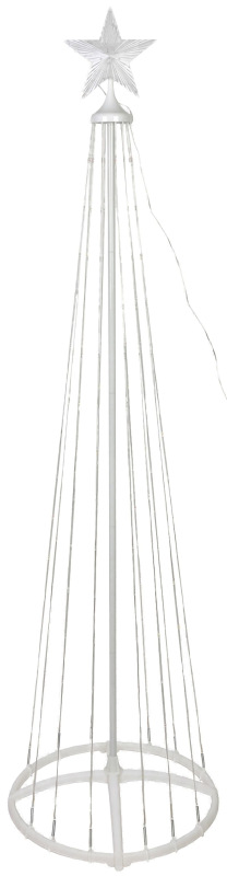 Dekorácia MagicHome Vianoce, stromček, 190xLED, teplá biela, plast-meď, 50x180 cm 2