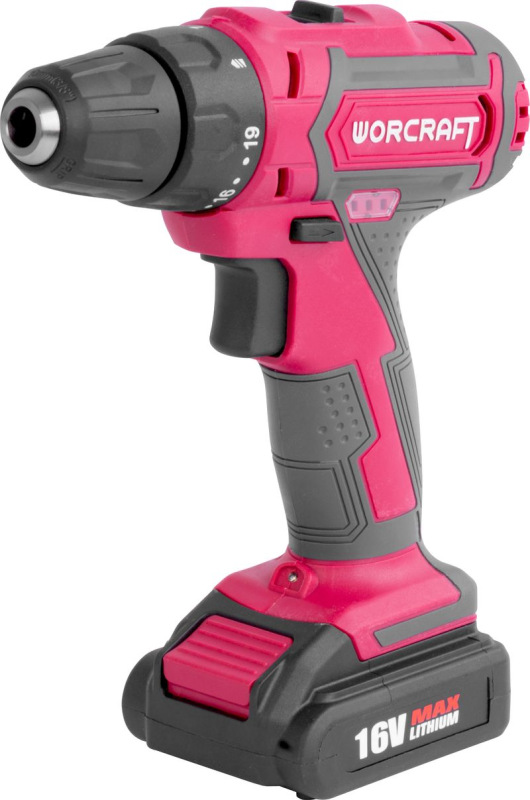 Skrutkovač Worcraft CD-16Li, 16V, 2x Li-ion 1.5Ah, kufrík 1