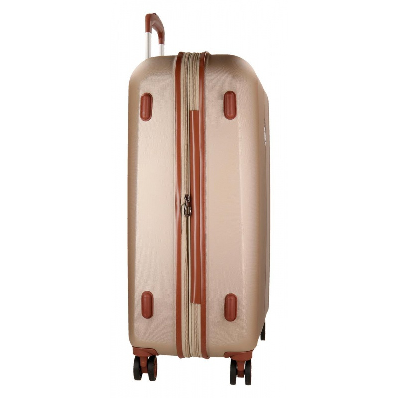 EL POTRO Ocuri Champagne, ABS Cestovný kufor 70x49x28cm, 81L, 5128827 (medium exp.) 1