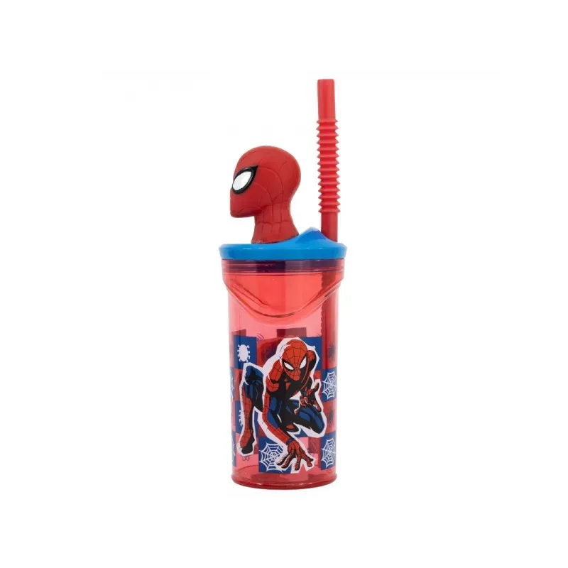 STOR Plastový 3D pohár s figúrkou Spiderman, 360ml, 74766