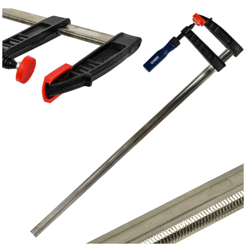 Zvierka stolárska F-clamp 120 mm x 800 mm, GEKO 2