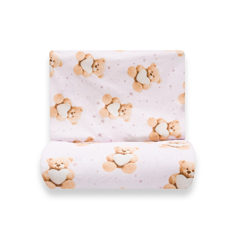 2-dielne posteľné obliečky New Baby Love Teddy Bear 90/120 cm pink 2