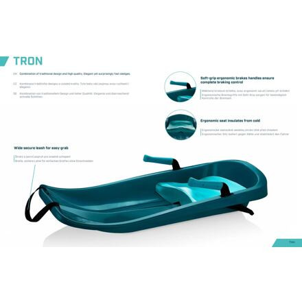 Tron plastové boby titan modrá 2