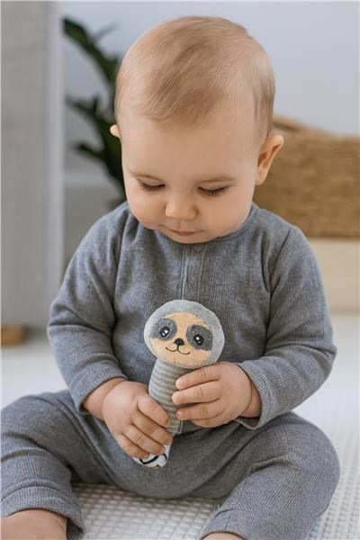 Detská pískacia plyšová hračka s hryzátkom New Baby Sloth 2