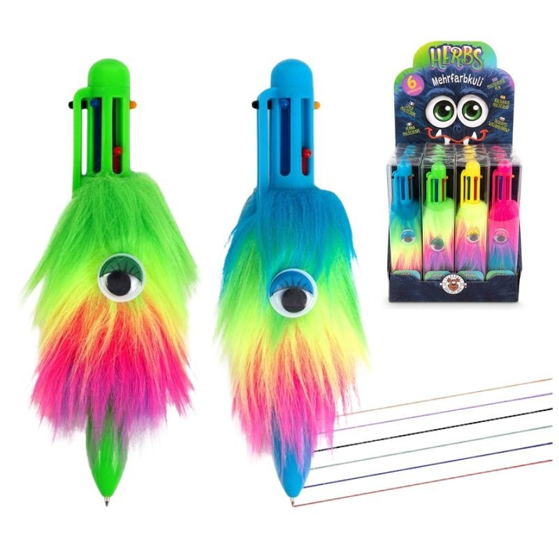 Chlpaté 6-farebné perá