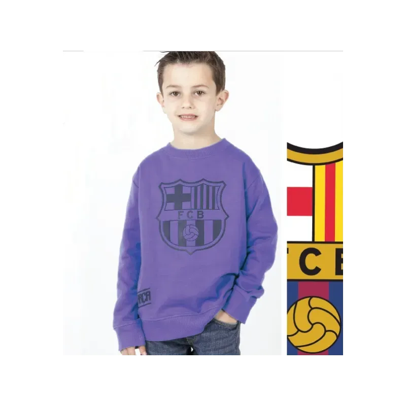 Chlapčenská bavlnená mikina FC BARCELONA Violet (BC06532) - 5 rokov (110cm)