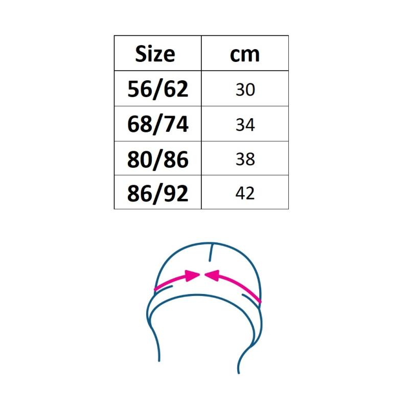 Dojčenská bavlnená čiapočka New Baby Luxury clothing modrá 92/98